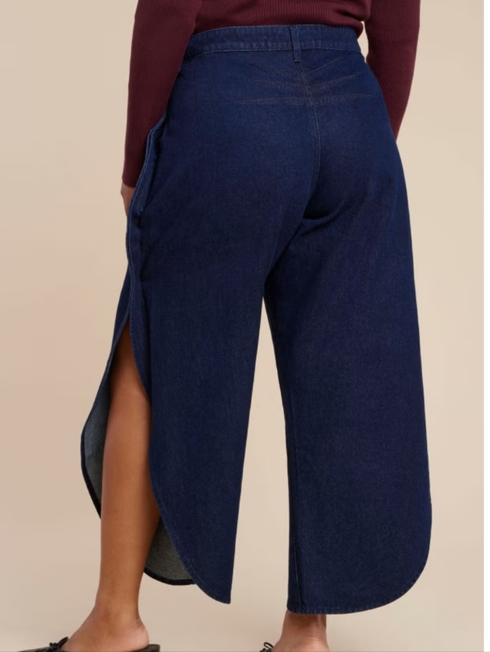 NWT ELOQUII PETAL SHAPE OPEN SIDE JEANS - Picture 4 of 4